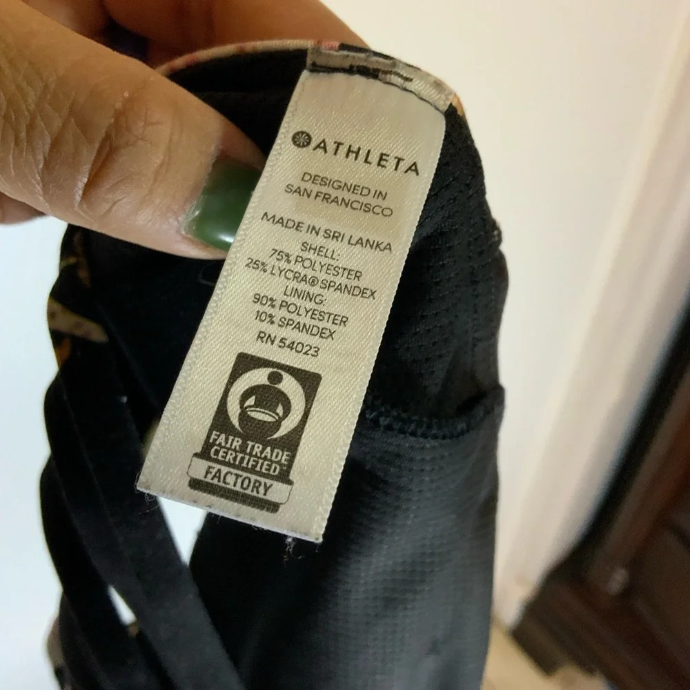Athleta floral sports bra S - Picture 3 of 6